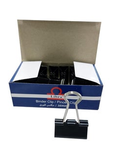 Libra Libra Binder Clip 12 Pieces Set, 25 mm Size  - Image 1