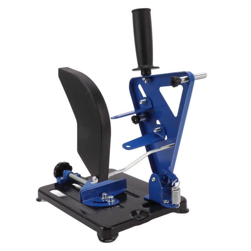 Angle Grinder Stand Cast Iron Base 115mm 125mm Compatible Long Handle Control - Multi Angle Cutting Up To 45 Degrees Grinder Holder for Workshop Metal Wood Cutting - Image 5