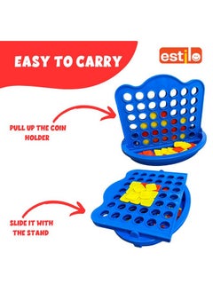 Estilo Estilo Slot-4 Game for 3+ Kids |Color Disk Dropping Game, 4 in a Row, Connect Game, Family Games, Strategy Board Games, Toys for Kids and Adults|Travel Game for Kids|Made in India  - Image 4
