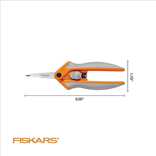 Fiskars مقص فيسكارس رايزور إيدج ميكرو-تيب سهل الاستخدام - 6" - مقصات قماش من الفولاذ المقاوم للصدأ - فنون وحرف - برتقالي - Image 3