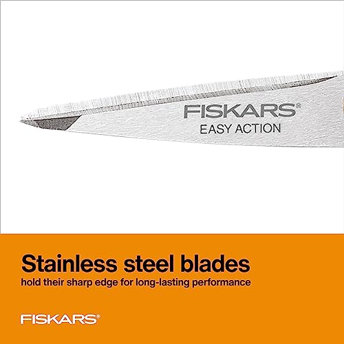 Fiskars مقص فيسكارس رايزور إيدج ميكرو-تيب سهل الاستخدام - 6" - مقصات قماش من الفولاذ المقاوم للصدأ - فنون وحرف - برتقالي - Image 4
