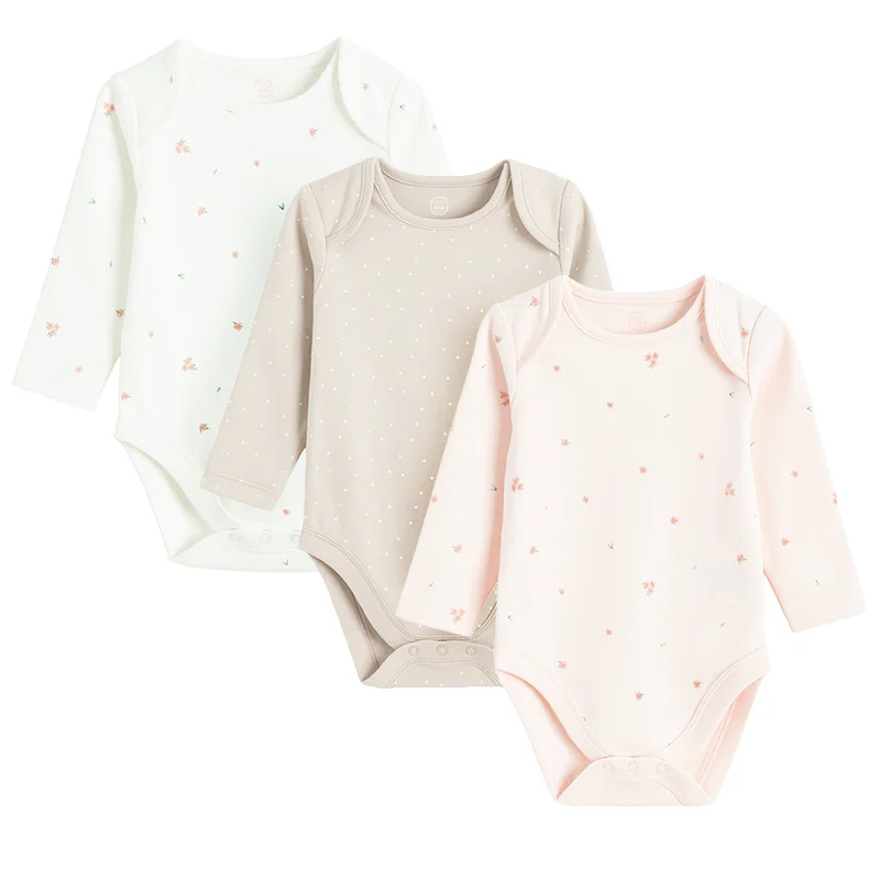 كول كلوب من سمييك CCG3200406-00 MULTICOLOUR COTTON BODY L/S 3-PACK