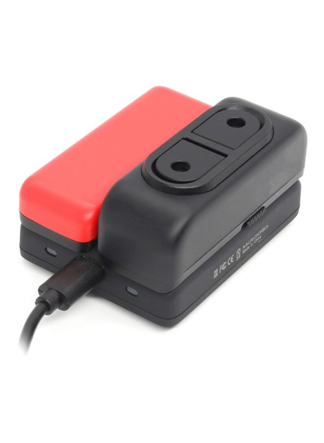 NIBEMINENT Dual Charging Hub Battery Base Charger For Insta360 One R Black/Red  - Image 4