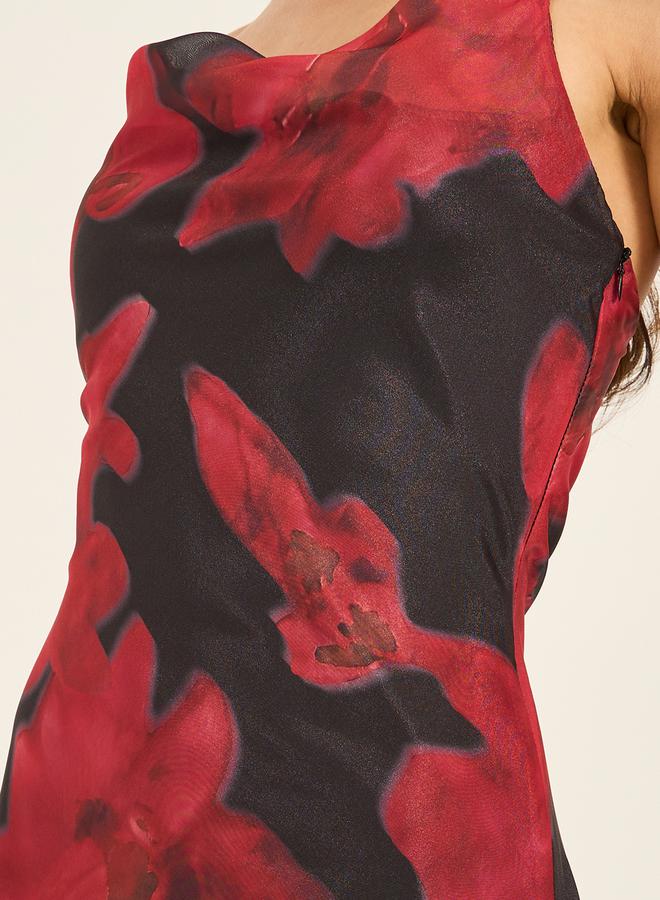 ستايلي فستان شيفون بنقوش الزهور - Image 4