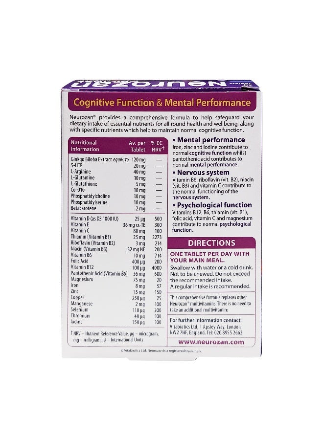 Vitabiotics Neurozan 30 Tablets - Image 4