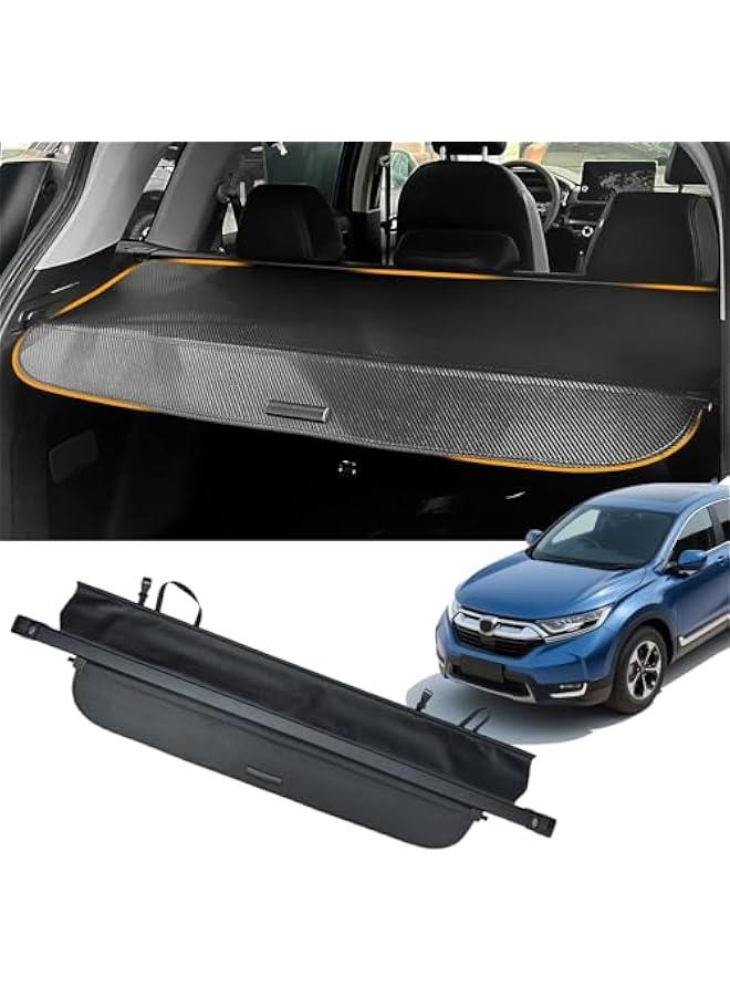 Arabest Upgraded Seamless Cargo Cover Fit for Honda CRV 5th 2017 2018 2019 2020 2021 2022,Waterproof Rear Trunk Cargo Cover Security Shielding Shade For Honda CR-V 2017-2022 Accessories,Carbon FiberTexture  - Image 1