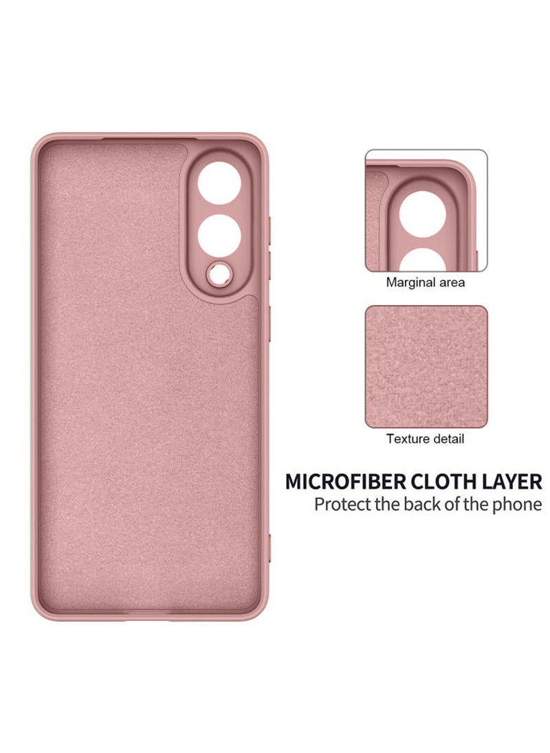 Raxoom Premium Soft Liquid Silicone Case Cover for Samsung Galaxy S25 Edge 5G 2025 â€“ Shockproof, Anti-Fingerprint, Scratch-Resistant Protective Case with Microfiber Lining â€“ Slim Fit â€“ Pink - Image 4