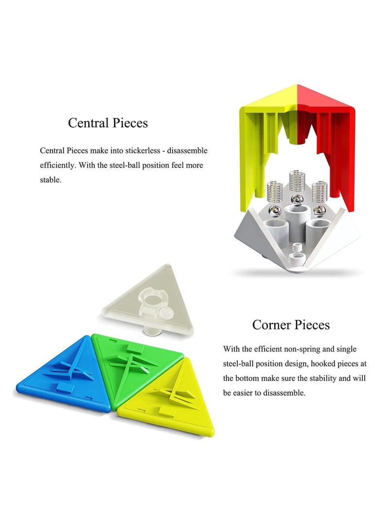 QIYI QIMING S2 PYRAMINX Stickerless Non-Magnetic Speedcube - Image 3