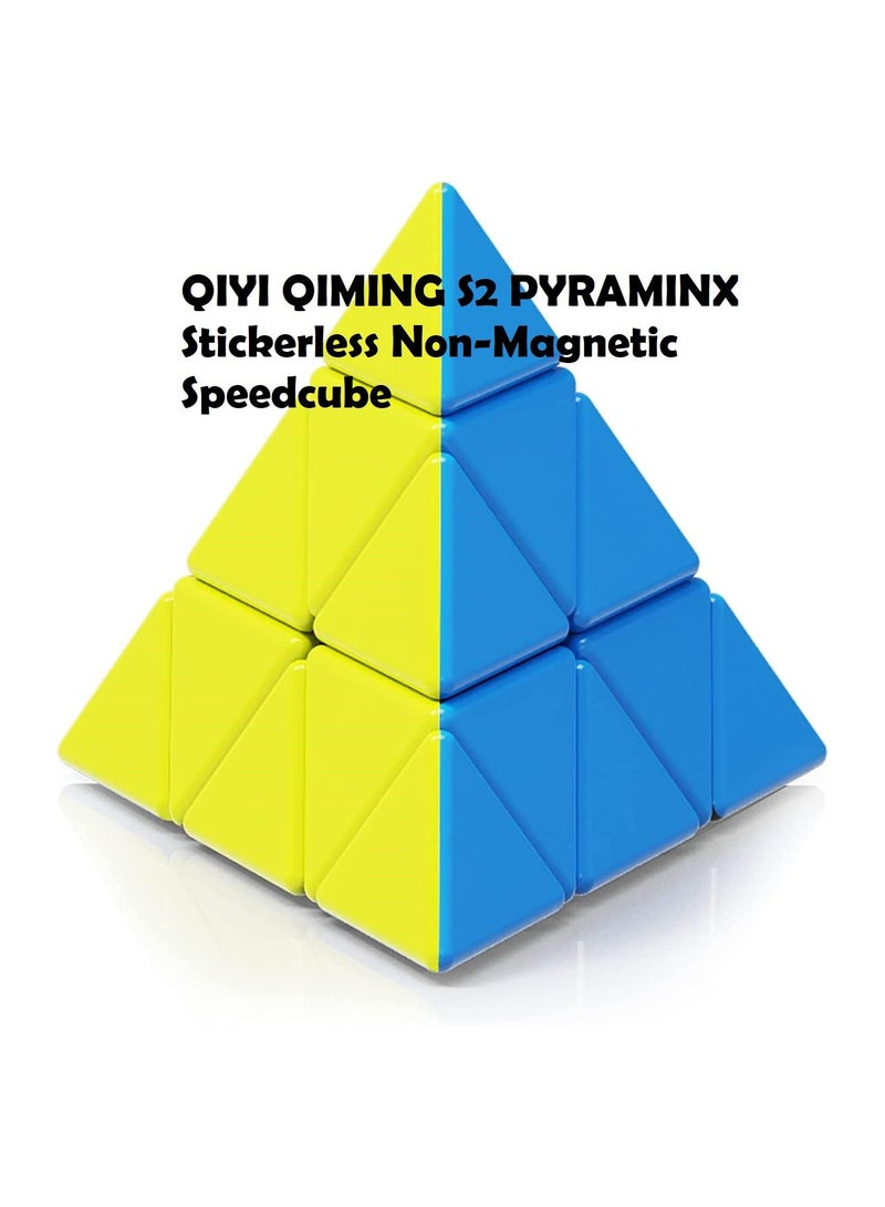 QIYI QIMING S2 PYRAMINX Stickerless Non-Magnetic Speedcube - Image 1