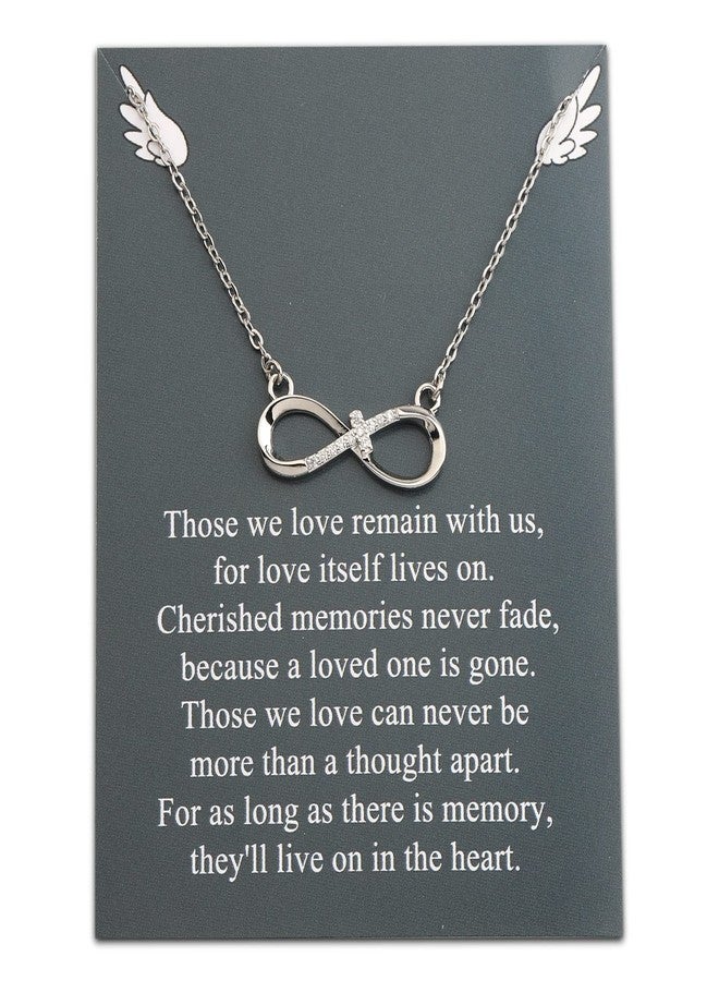 BNQL Memorial Necklace in Memory of Loved One, Environmentally Alloy Jewelry Gifts for Loss of Mother, Father, Son, Daughter, Brother, Grandmother, Friend, 17 inches - Image 1