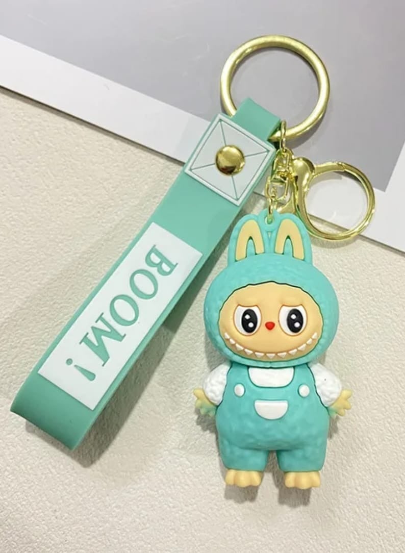 LABUBU Keychain For Women And Girls, Cute Labubu Doll Wristlet Accessories For Backpack Handbag Car Keys - Image 1