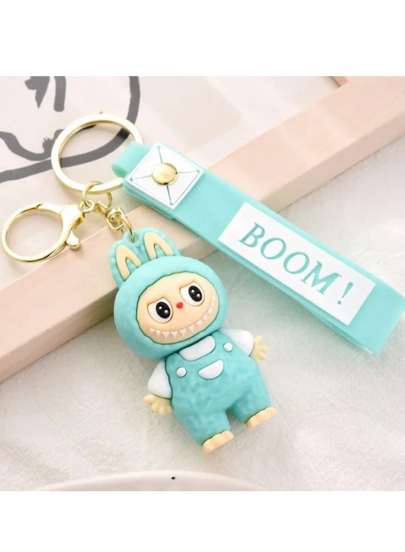 LABUBU Keychain For Women And Girls, Cute Labubu Doll Wristlet Accessories For Backpack Handbag Car Keys - Image 2