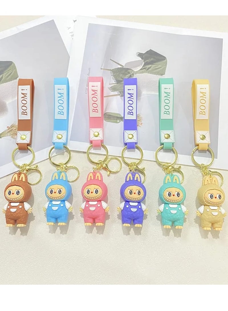 LABUBU Keychain For Women And Girls, Cute Labubu Doll Wristlet Accessories For Backpack Handbag Car Keys - Image 5