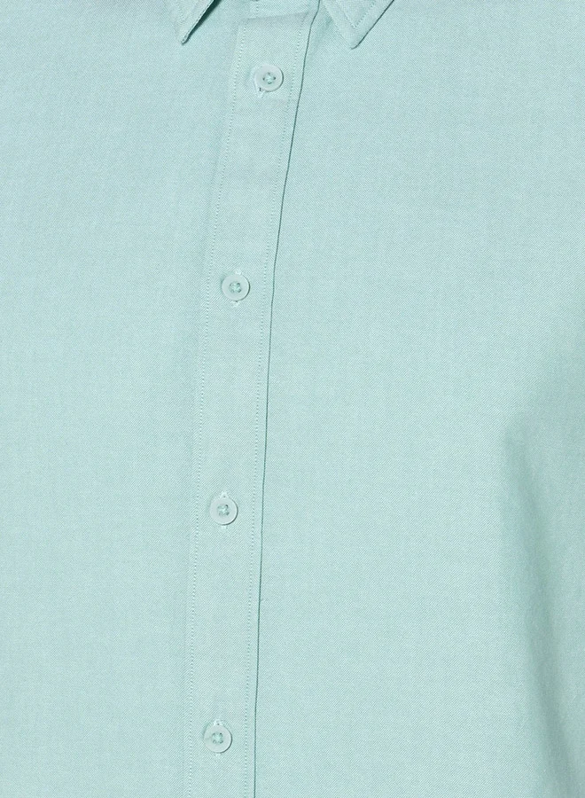 Splash FAV Men Regular Fit Collared Short Sleeves Oxford Shirt
