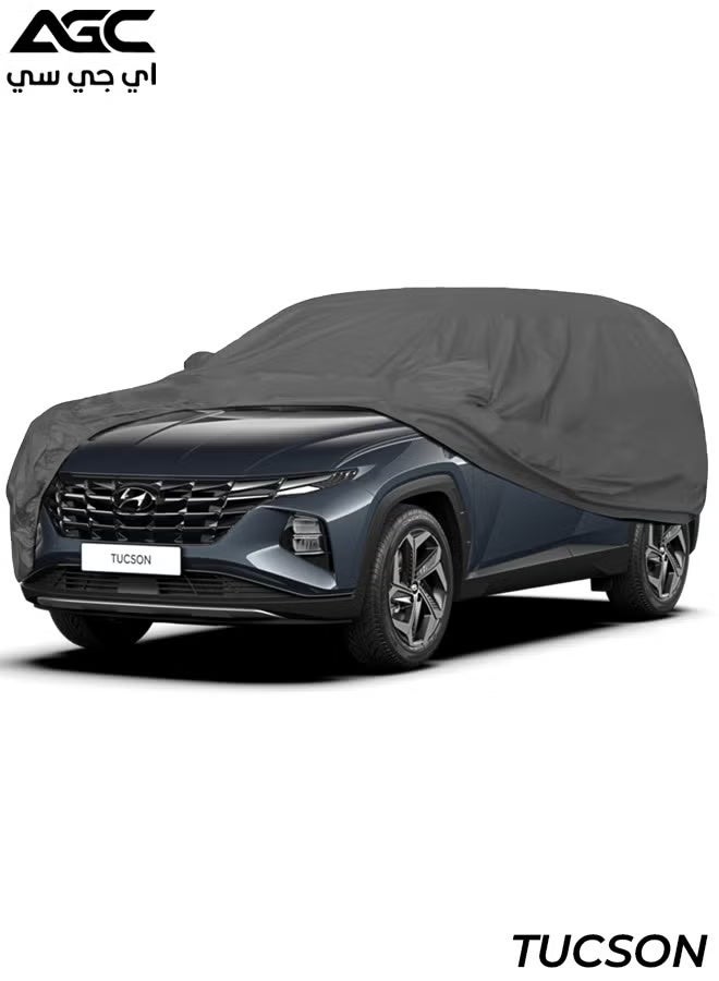 AGC Car Cover for Hyundai Tucson – Waterproof, Dustproof, UV & Heat Resistant, All-Weather Outdoor Protection with Mirror Pockets, Elastic Corners, Triple Stitched, Scratch & Rust Prevention, Lightweight, Machine Washable, Easy to Install & Store - Image 1