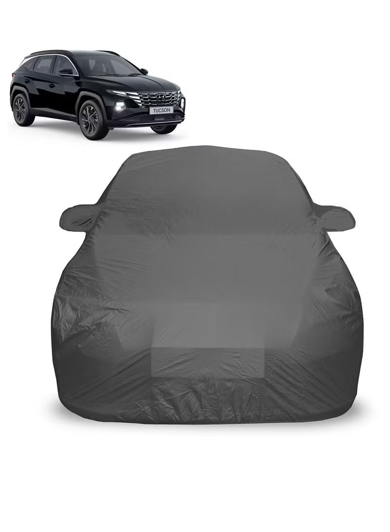 AGC Car Cover for Hyundai Tucson – Waterproof, Dustproof, UV & Heat Resistant, All-Weather Outdoor Protection with Mirror Pockets, Elastic Corners, Triple Stitched, Scratch & Rust Prevention, Lightweight, Machine Washable, Easy to Install & Store - Image 2