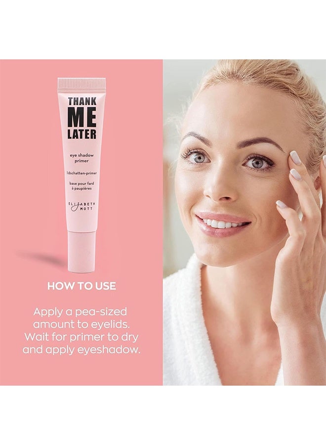 Elizabeth Mott Thank Me Later Eyeshadow Primer for Long-Lasting Power Grip - Eye Primer Makeup Base to Control Oil & Prevent Creasing for All-Day - Eye Primer for Mature Skin - 10g - Image 5