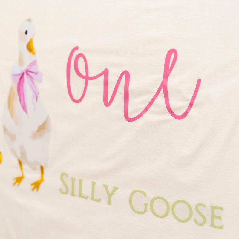 Capiont Caption One Silly Goose Decal - Goose Theme 1st Birthday Decoration for Girls, Pink Bow Goose Birthday Party Supplies, First Birthday Party Balloon Arch Decal - Image 3