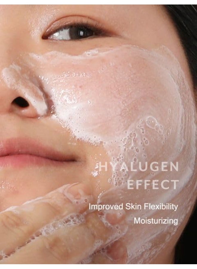 MIZON Hyalugen Gel To Foam Cleanser Collagen Hyaluronic Acid Hydrating Hypoallergenic Face Wash for Dry Skin Moisturizing Korean Skincare - 100 ml - Image 4