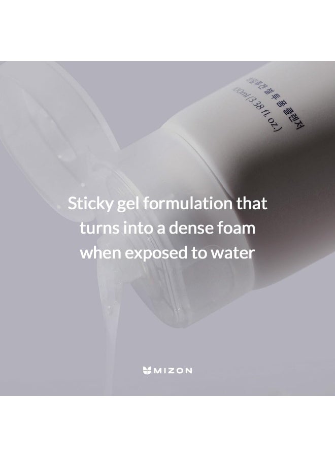 MIZON Hyalugen Gel To Foam Cleanser Collagen Hyaluronic Acid Hydrating Hypoallergenic Face Wash for Dry Skin Moisturizing Korean Skincare - 100 ml - Image 2