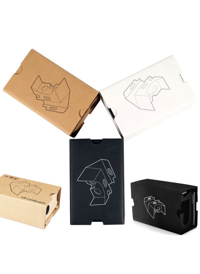 Generic VR Box Carton 3d Glasses Google Carton 2 Generation Google Box Virtual Reality Glasses Direct Sales-Color:Classic Black Cardboard Second Generation Without Accessories  - Image 4