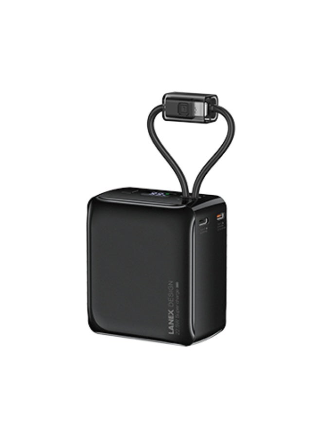 LANEX LANEX N31 20000mAh 22.5W FAST CHARGING POWERBANK WITH TYPE C & LIGHTNING CABLES  - Image 1