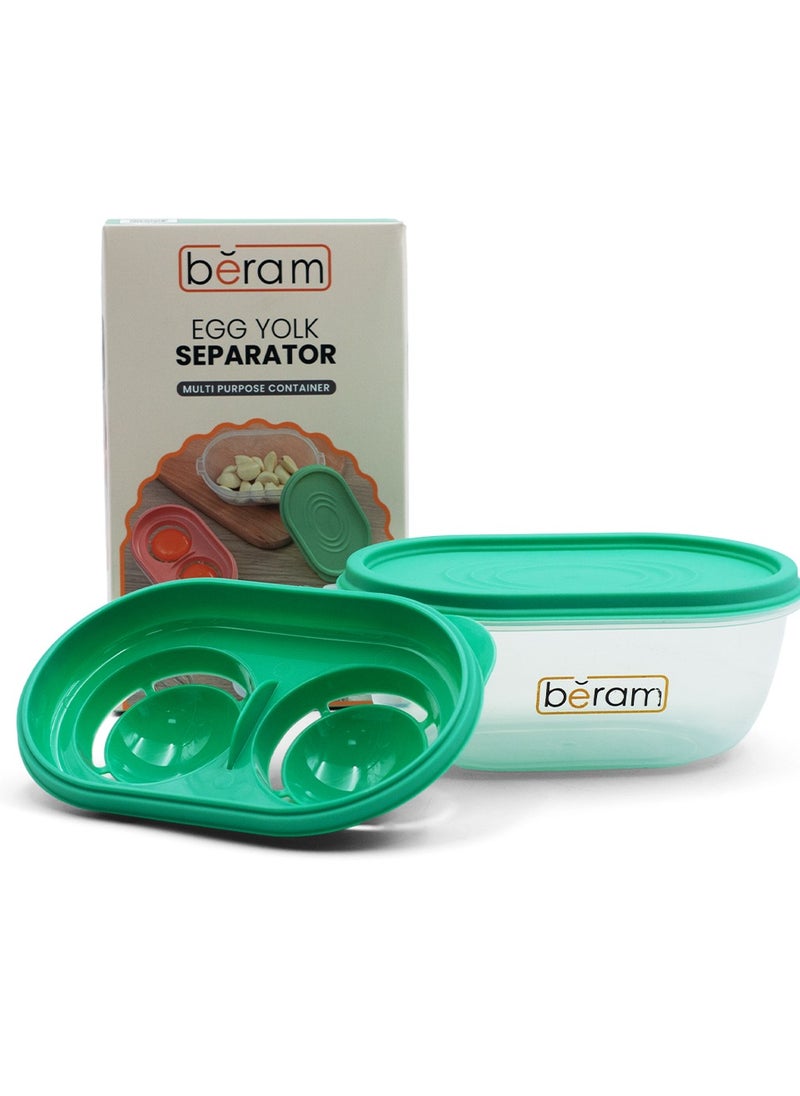 Beram - Egg White and Egg Yolk Separator, Divider Tool With Storage Box, Filter Container, Food Grade, Kitchen, Eggs, Baked, Dessert, Quality Tools for Daily Use - Image 1
