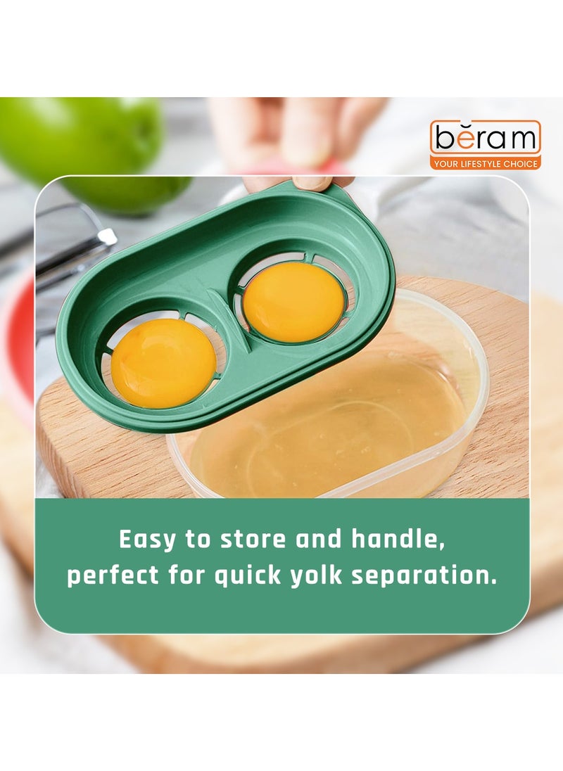 Beram - Egg White and Egg Yolk Separator, Divider Tool With Storage Box, Filter Container, Food Grade, Kitchen, Eggs, Baked, Dessert, Quality Tools for Daily Use - Image 1