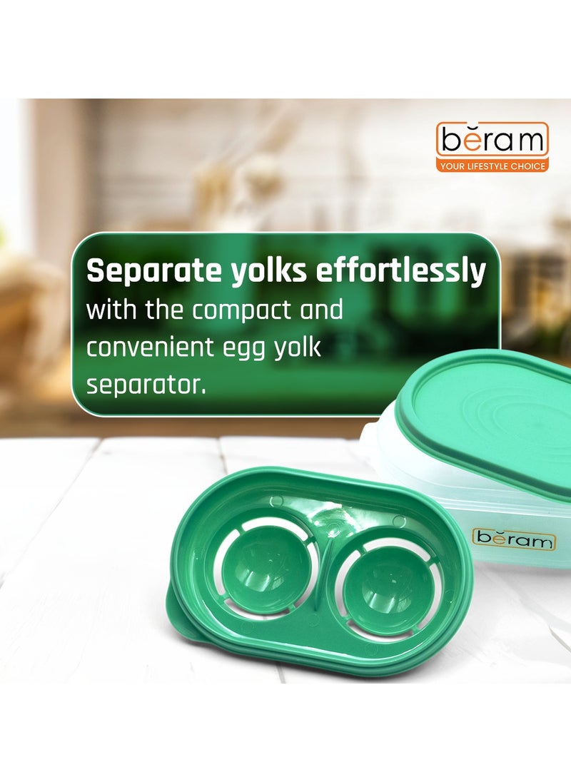 Beram - Egg White and Egg Yolk Separator, Divider Tool With Storage Box, Filter Container, Food Grade, Kitchen, Eggs, Baked, Dessert, Quality Tools for Daily Use - Image 1