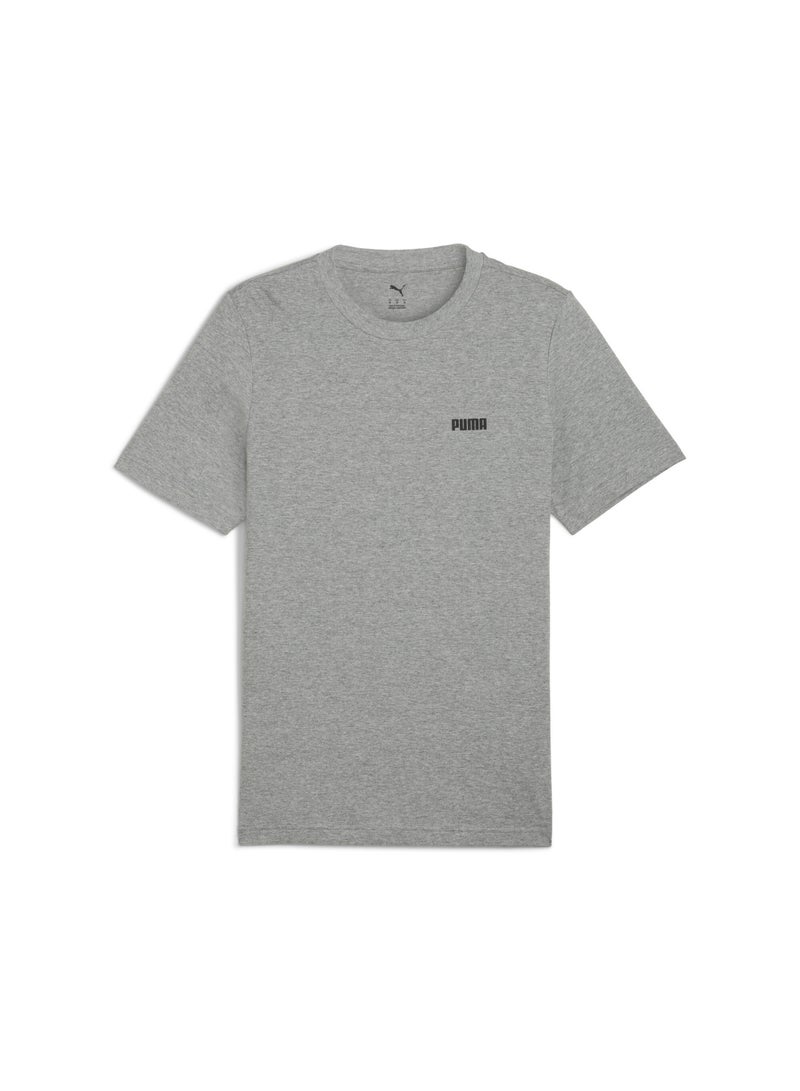 PUMA Essentials Small Logo Mens Grey T-shirt - Image 1