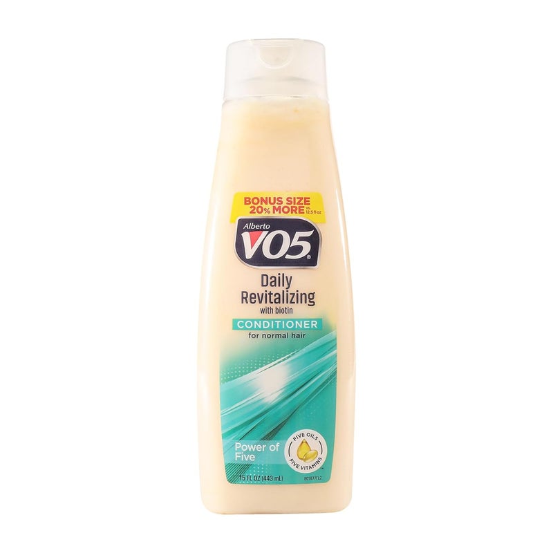 Alberto VO5 Daily Revitalizing Conditioner  Moisturizing Conditioner with Biotin  With 5 Oils and 5 Vitamins for Healthy Hair  15 oz