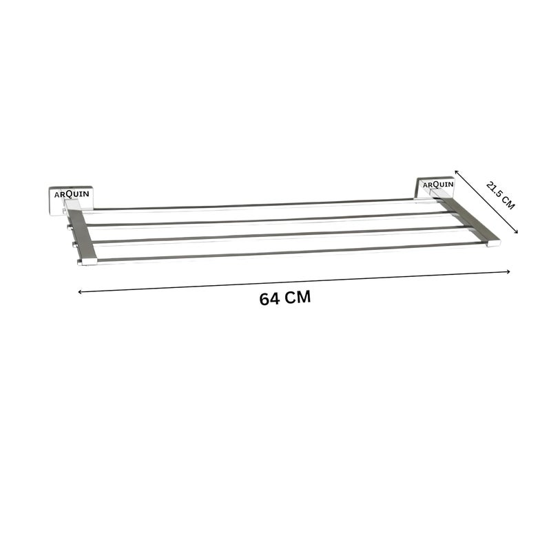 ARQUIN 304 Grade Stainless Steel Towel RackTowel RackBathroom Accessories Taurus Chrome - Image 3