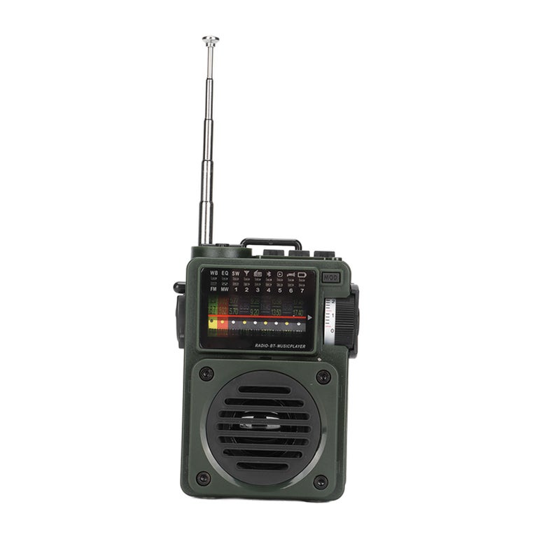 HRD‑700 Radio Music Player Full Band Broadcast Reception NOAA Bluetooth Memory Card Play Portable Radio for Old People - Image 3