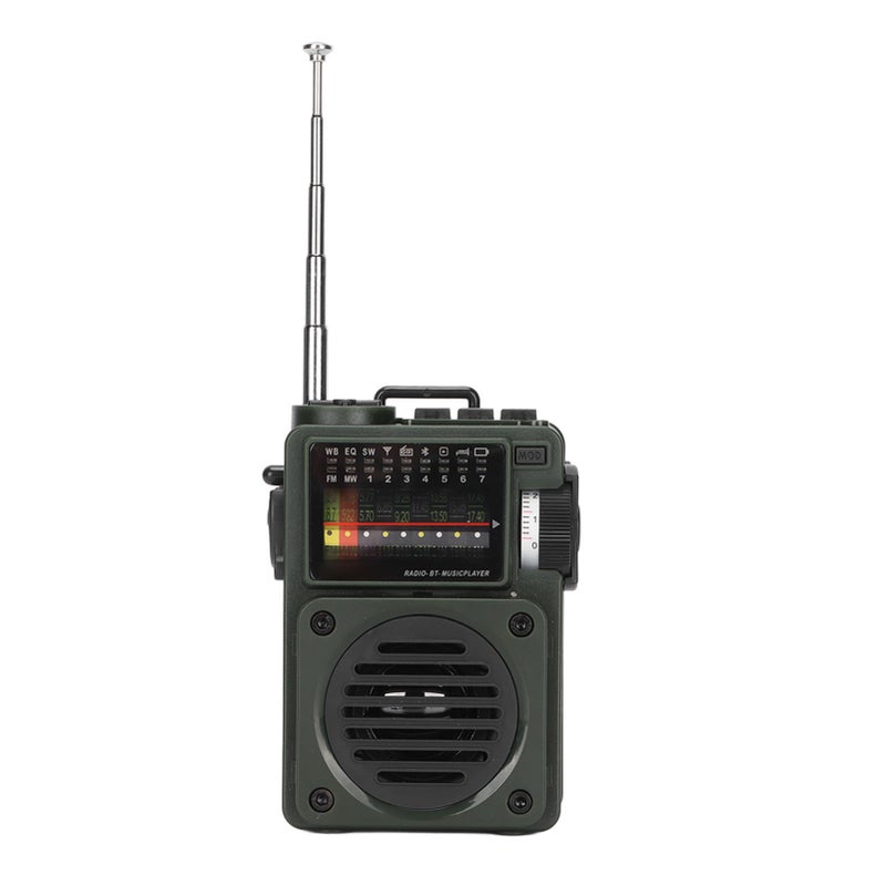HRD‑700 Radio Music Player Full Band Broadcast Reception NOAA Bluetooth Memory Card Play Portable Radio for Old People - Image 1