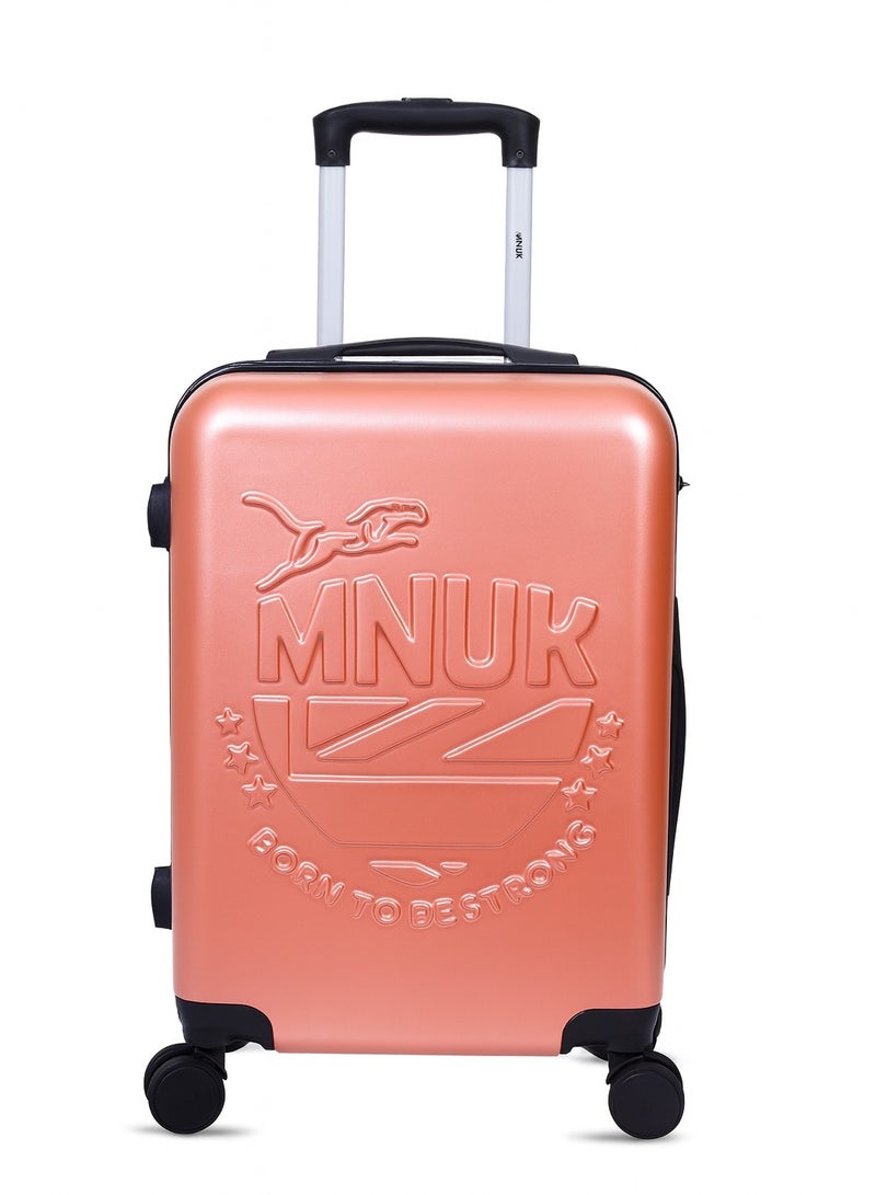 MNUK MANCHESTER 20inch Luggage bag| Polycarbonates & ABS Hardside Luggage Trolley with TSA Lock| Double 360Â° 4 Wheeler| Cabin-20 Inch| Rose Gold - Image 1