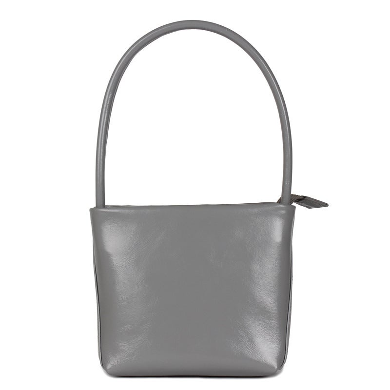 Georgia Jay Genuine Leather Retro Shoulder Bag Elephant Grey (Special)