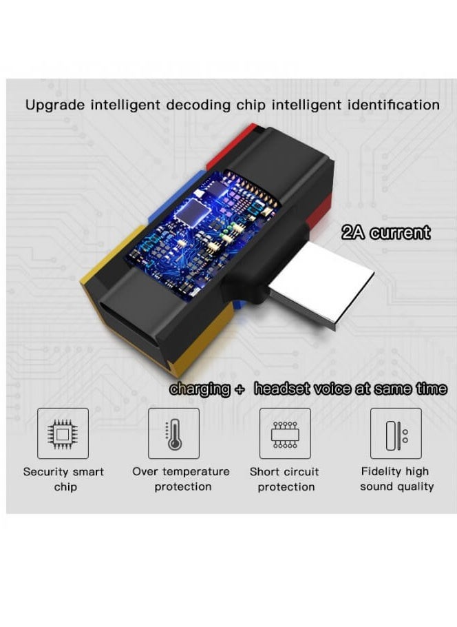 Yesido - YESIDO YAU08 Lightning to Dual Lightning Audio Adapter Converter - Image 1