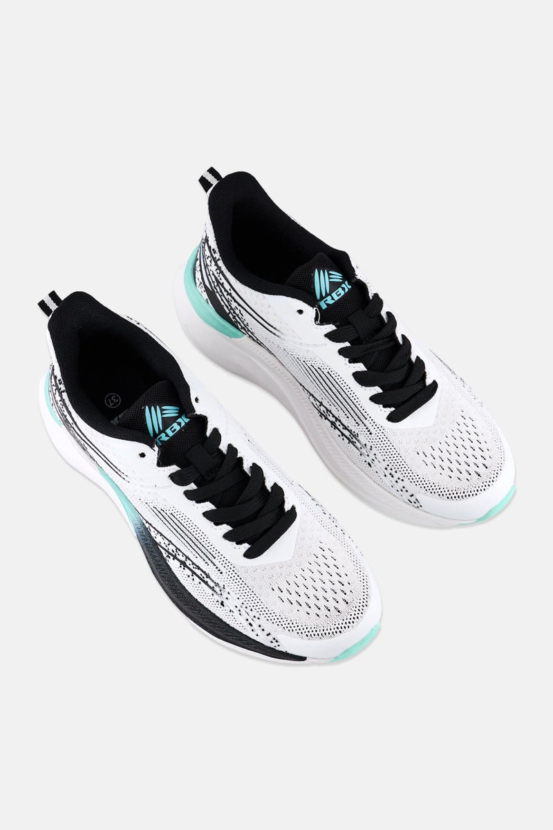 RBX Women Brand Logo Lace Up Training Shoes, Multicolor  - Image 4