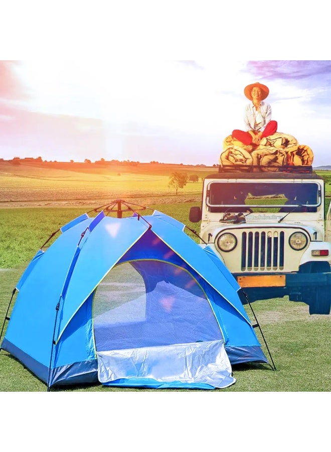 توبيز خيمة تخييم توبي الجديدة لشخصين أو ثلاثة أشخاص، خيمة خارجية منبثقة أوتوماتيكية، خيمة شاطئ مقاومة للرياح والأمطار وواقية من الشمس بدون نافذة - Image 4