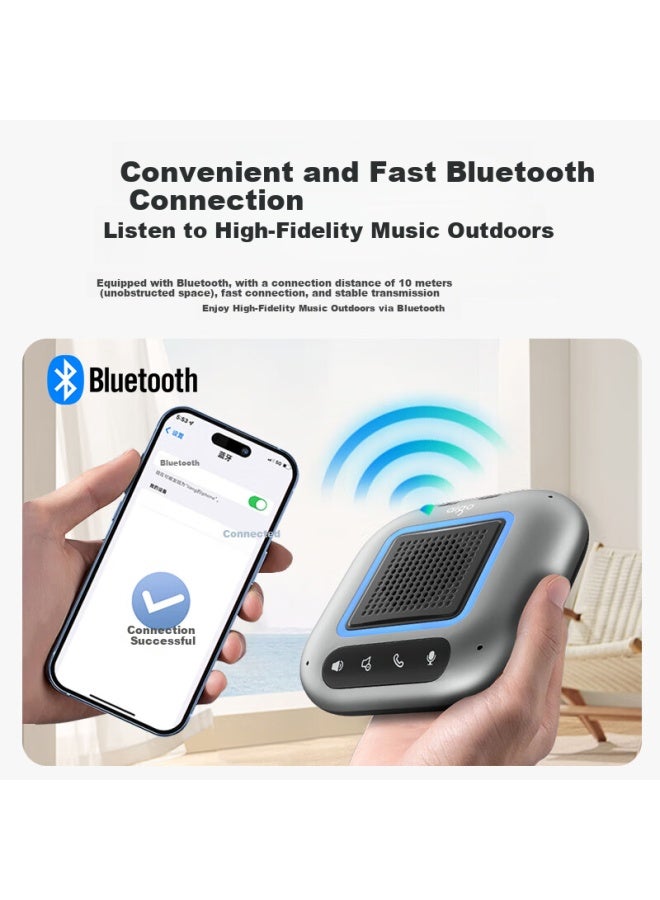 Patriots Aigo T06 Conference Microphone Speaker, Bluetooth Wireless Usb Desktop Speaker, Tencent Professional Conference Room Pickup Device - Image 2