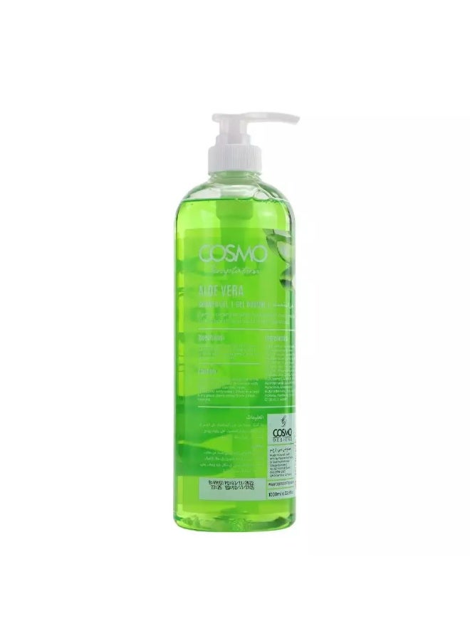 COSMO جل استحمام كوزمو تيمبتيشن مع الألوة فيرا - 1000 مل - Image 3