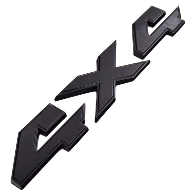 Chrome Silver 4x4 Emblem Badge with PreAdhesive for RAM 1500 2500 3500 4500 TRX Laramie Limited Tailgate Exterior Performance Trim Decal