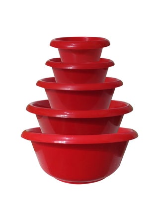 GAB Plastic, Round Basin, Set of 5 Basins in Different Sizes, Plastic Washbasin, Stackable Bowls, Multipurpose Washing Sink, Small Plastic Washbowl, Recycled Plastic, Sturdy and Durable. - pzsku/Z2473497F2EA39A2CFCF8Z/45/_/1649265020/219c4bed-4e97-47ca-b2a8-50665067e852