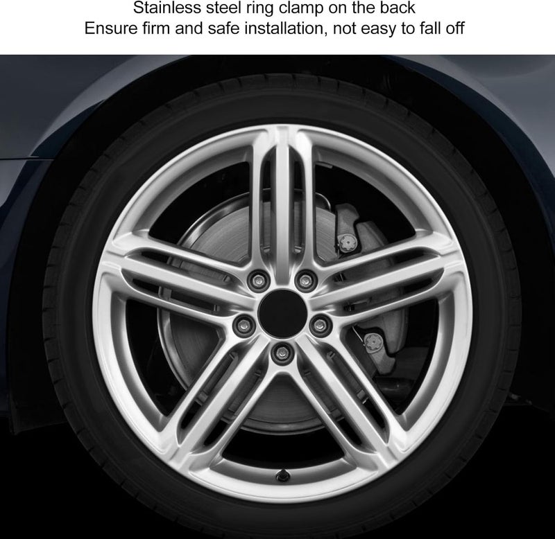 Zopsc 4PCS Wheel Center Cap 60mm Inner Diameter 70mm Outer Diameter Rim Hub Central Hubcap Replacement Universal for Car SUV Wheel Center Hub Cover (Black) - Image 2