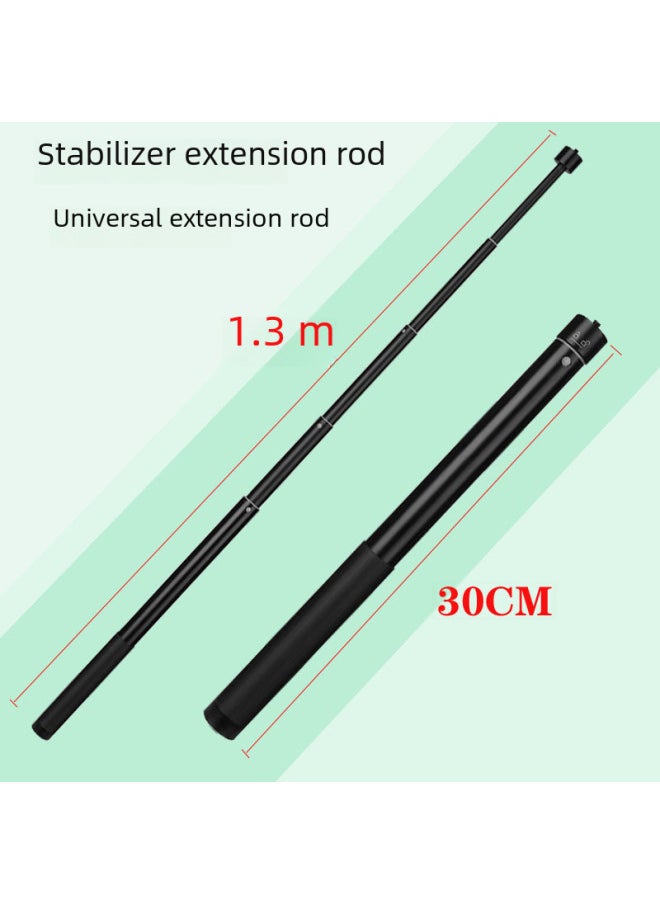 Generic 1.3 Extension Rod Zhiyun Feiyu Stabilizer Telescopic Rod Aluminum Alloy Dajiang Mobile Phone Camera Extension Rod-Color:Black  - Image 3