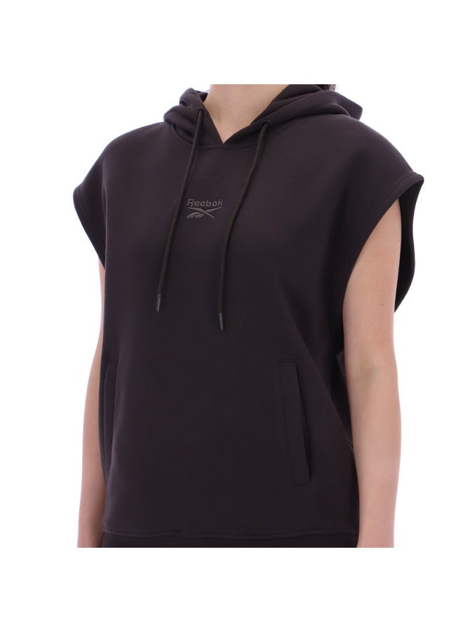 Reebok Freda Sleeveless Hoody Unisex Black Hoodie - Image 5