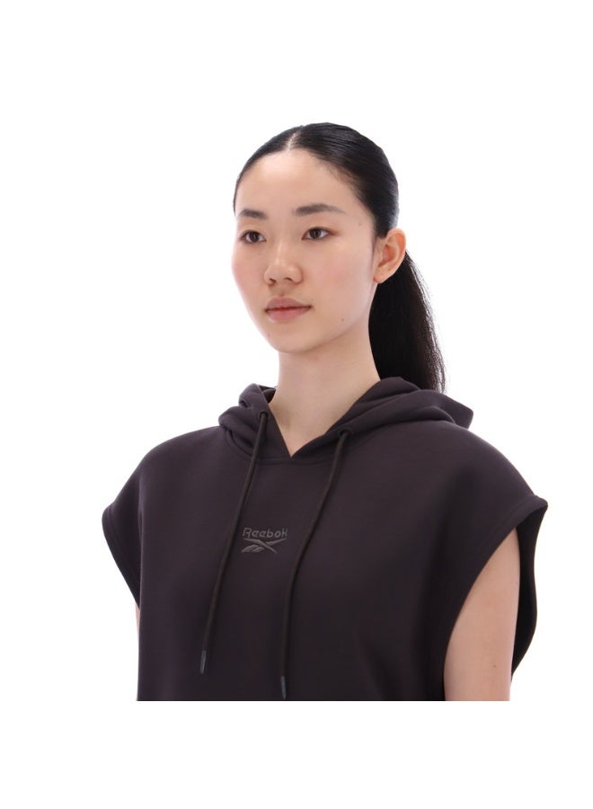 Reebok Freda Sleeveless Hoody Unisex Black Hoodie - Image 4