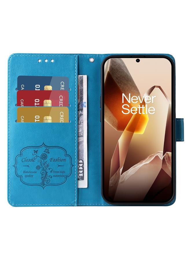 S-TOP Case For OnePlus 13 Embossed Butterfly Flowers Leather Phone Case - Image 4