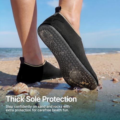 ATHMILE Water Shoes for Women Men QuickDry Aqua Socks Swim Beach Barefoot Yoga Exercise Wear Sport Accessories Pool Camping Must Haves Adult Youth Size 56Women45Men - Image 3
