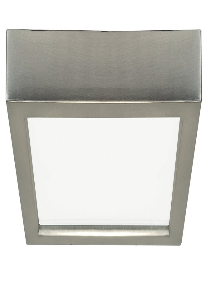 Satco S29341 Transitional LED Flush Mount in Pwt, Nckl, B/S, Slvr. Finish, 9.00 inches, 2700K, Brushed Nickel